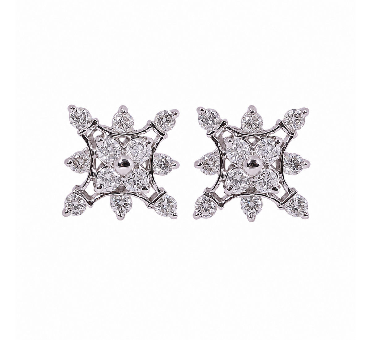 Amelia Stud Diamond Earrings