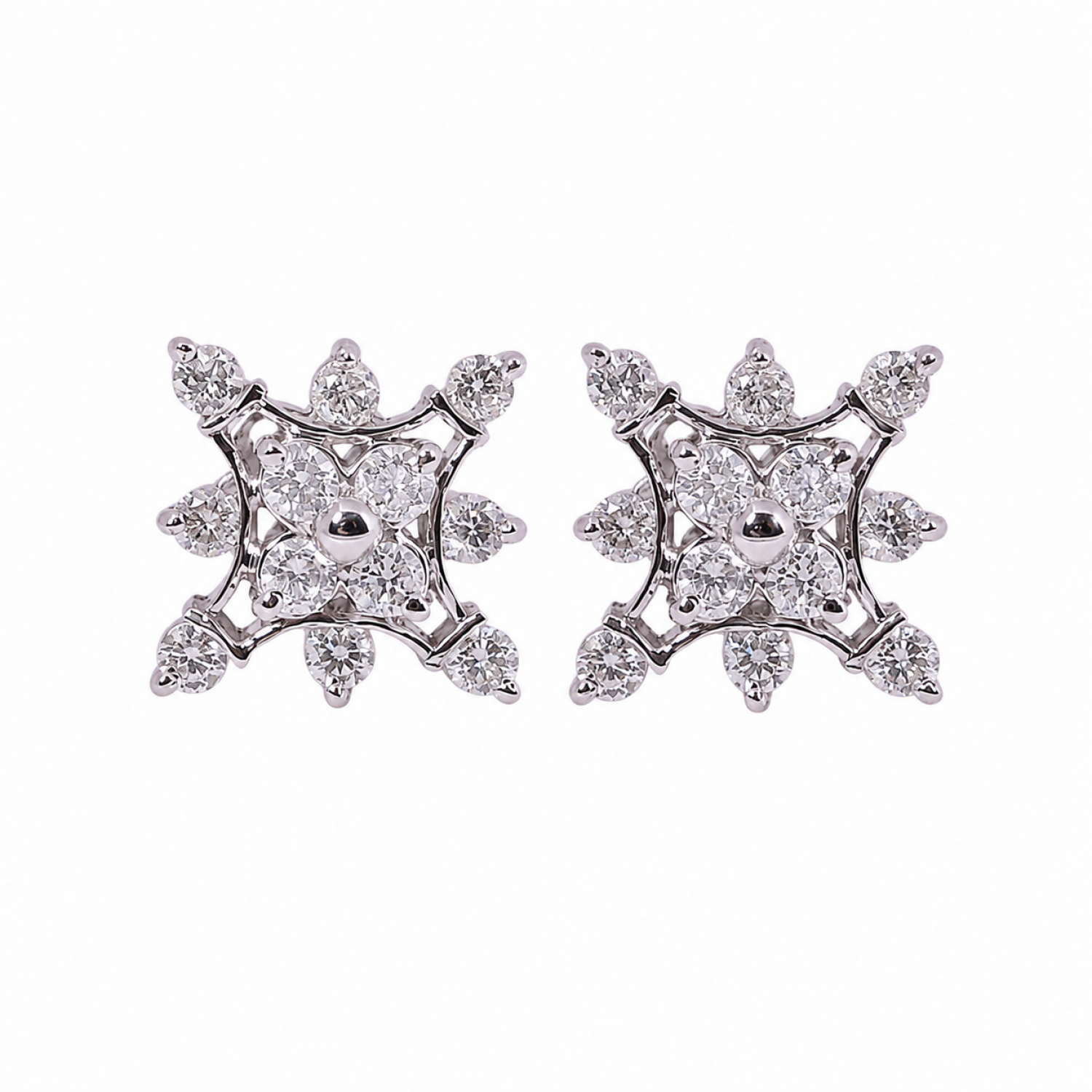 Amelia Stud Diamond Earrings