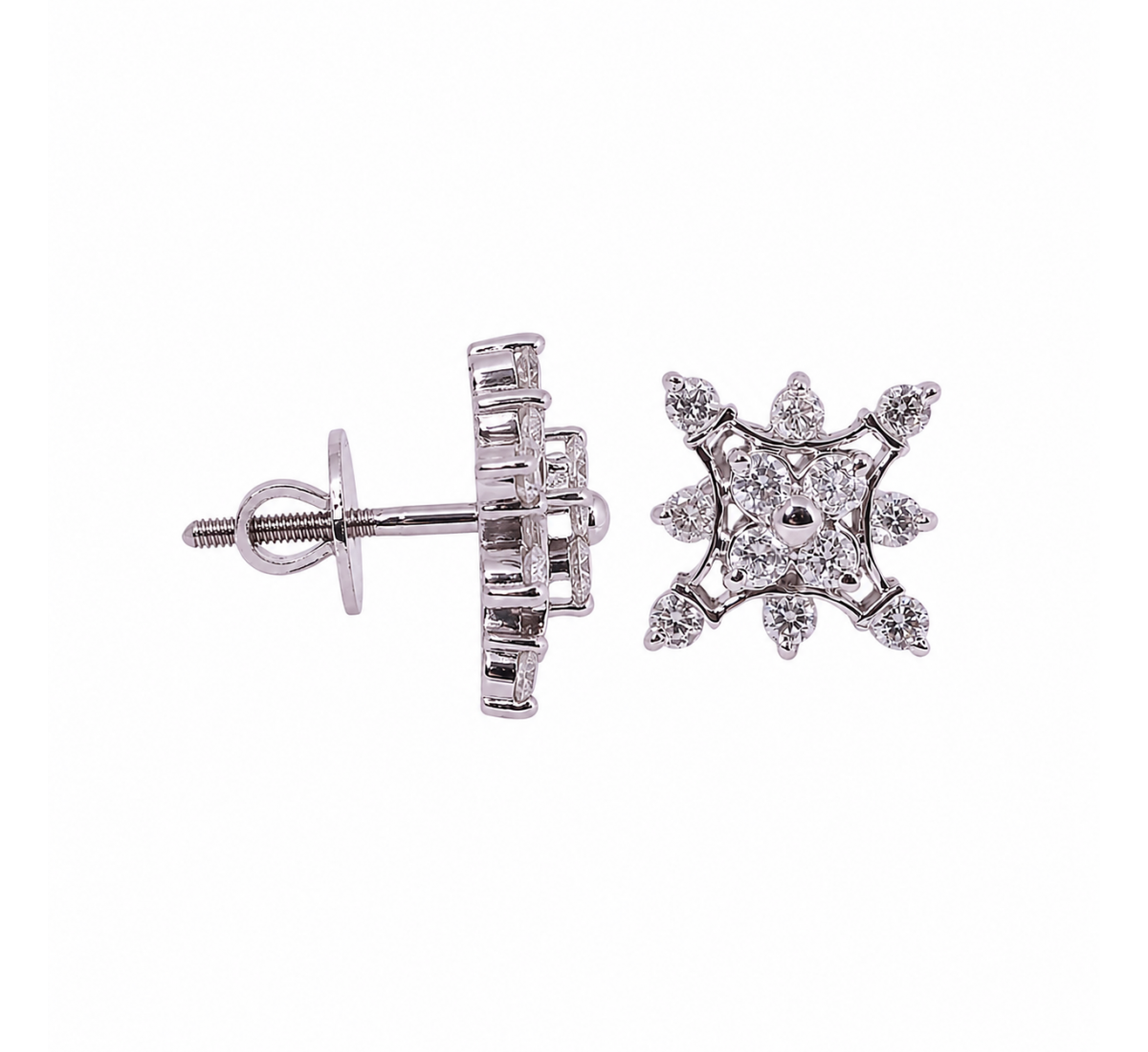 Amelia Stud Diamond Earrings
