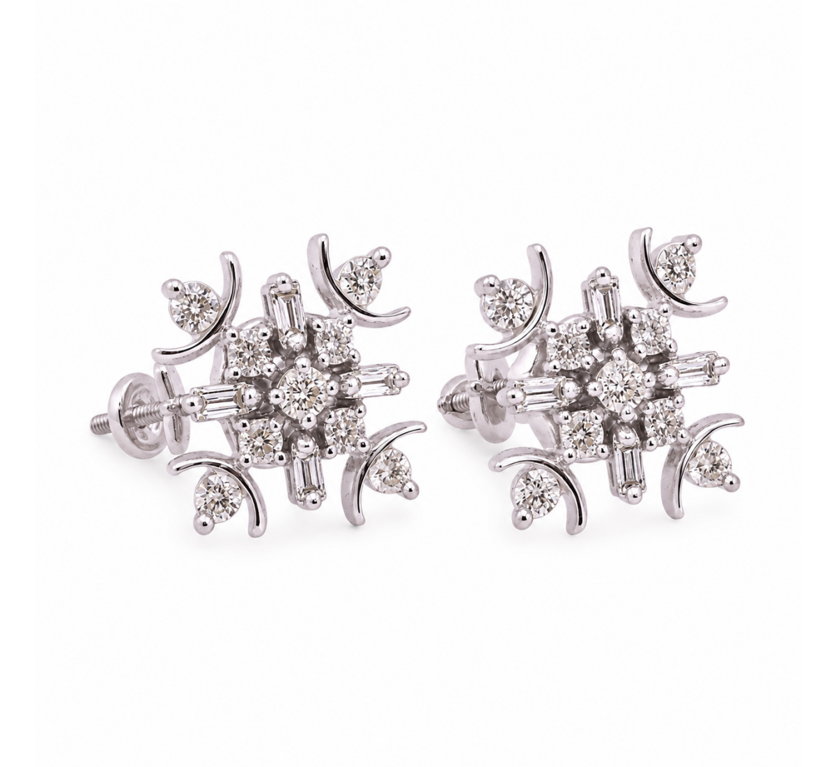 Nofia Stud Diamond Earrings