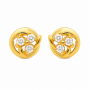 Crimson Stud Diamond Earrings