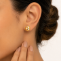 Crimson Stud Diamond Earrings