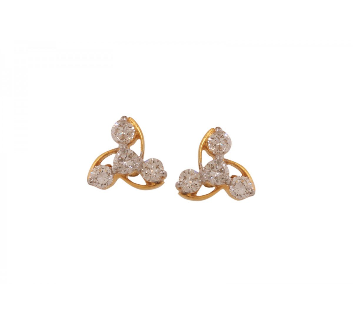 Liliac Stud Diamond Earrings