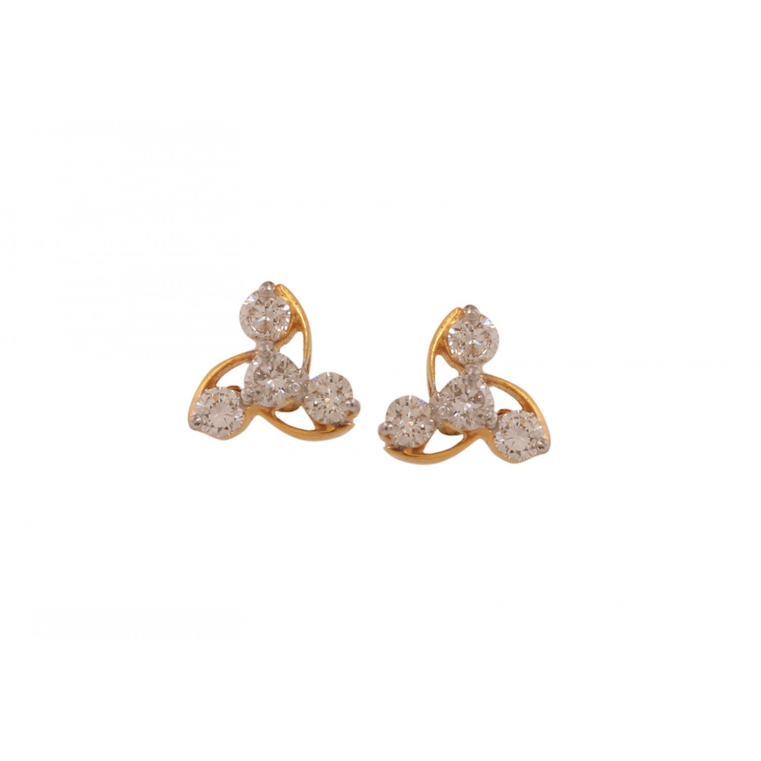 Liliac Stud Diamond Earrings