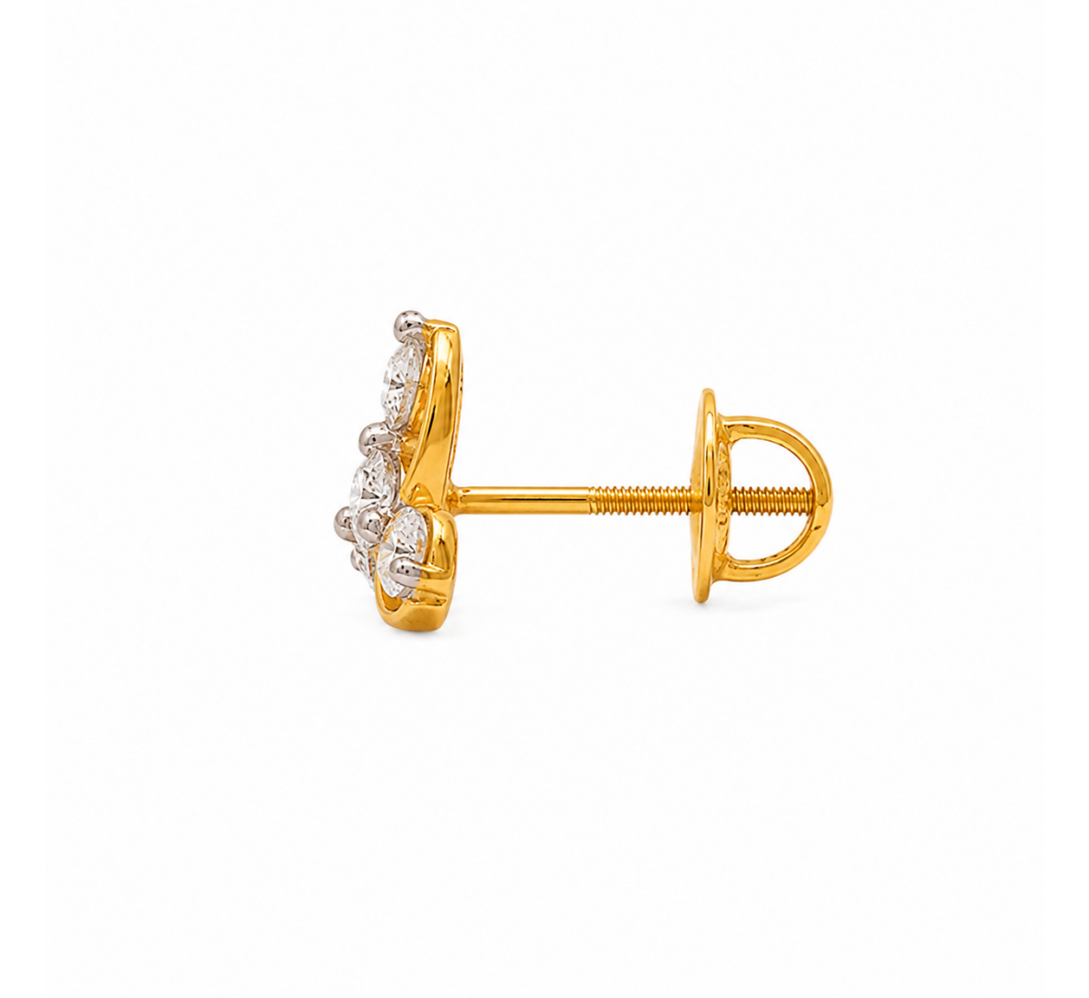 Liliac Stud Diamond Earrings