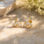 Liliac Stud Diamond Earrings