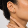 Liliac Stud Diamond Earrings