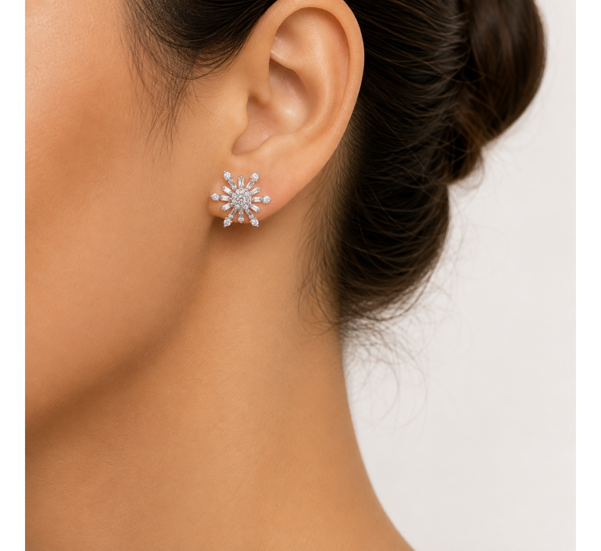 Gale Stud Diamond Earrings