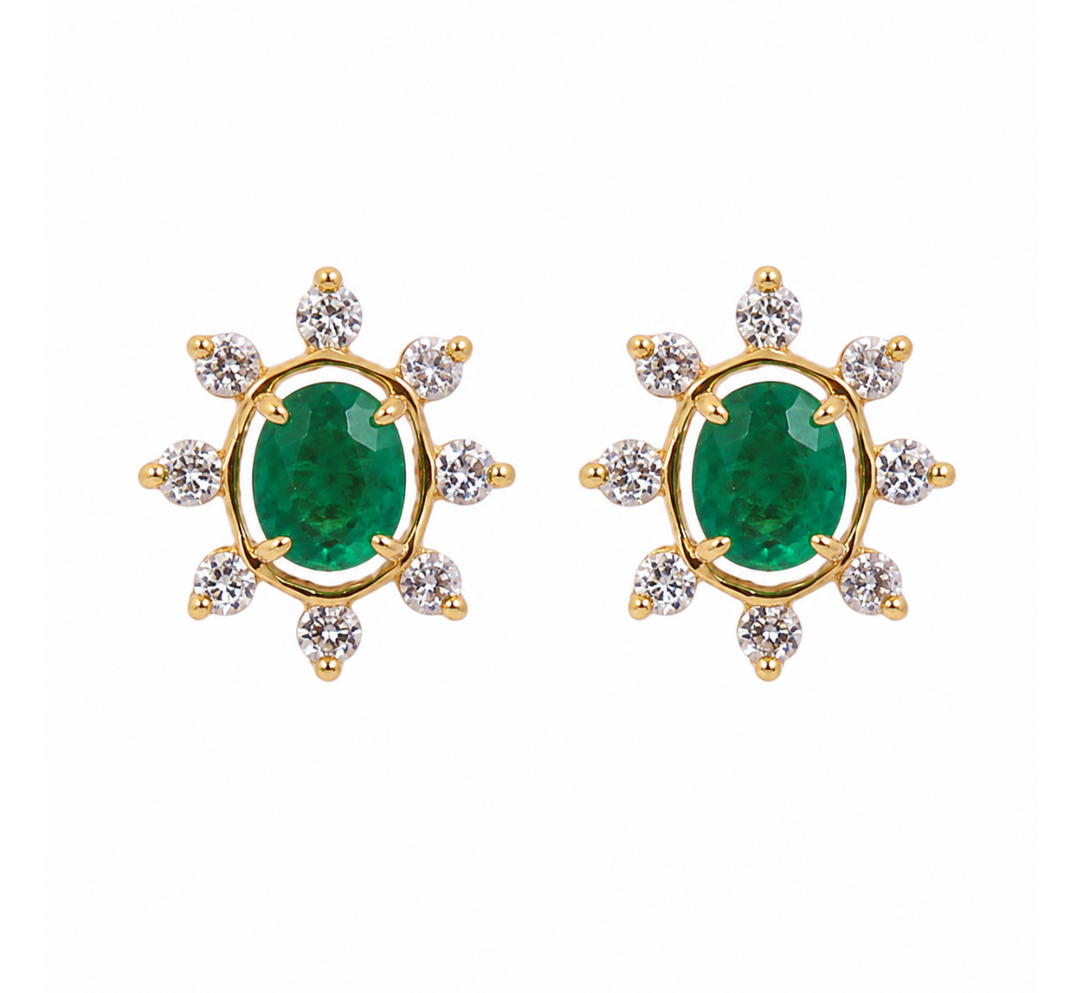 Amla Stud Diamond Earrings
