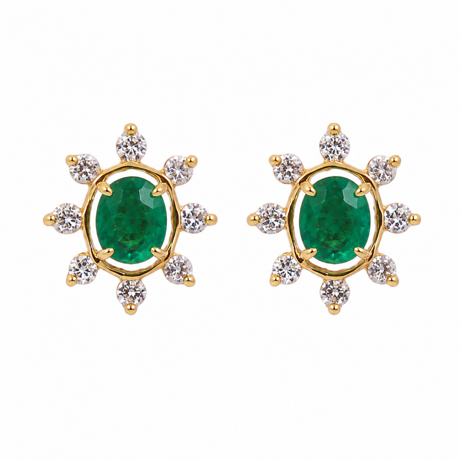 Amla Stud Diamond Earrings
