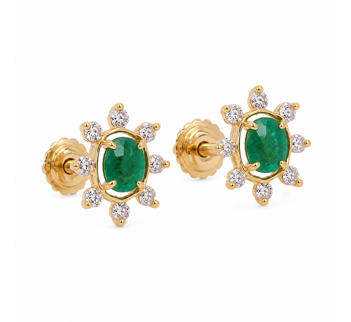 Amla Stud Diamond Earrings
