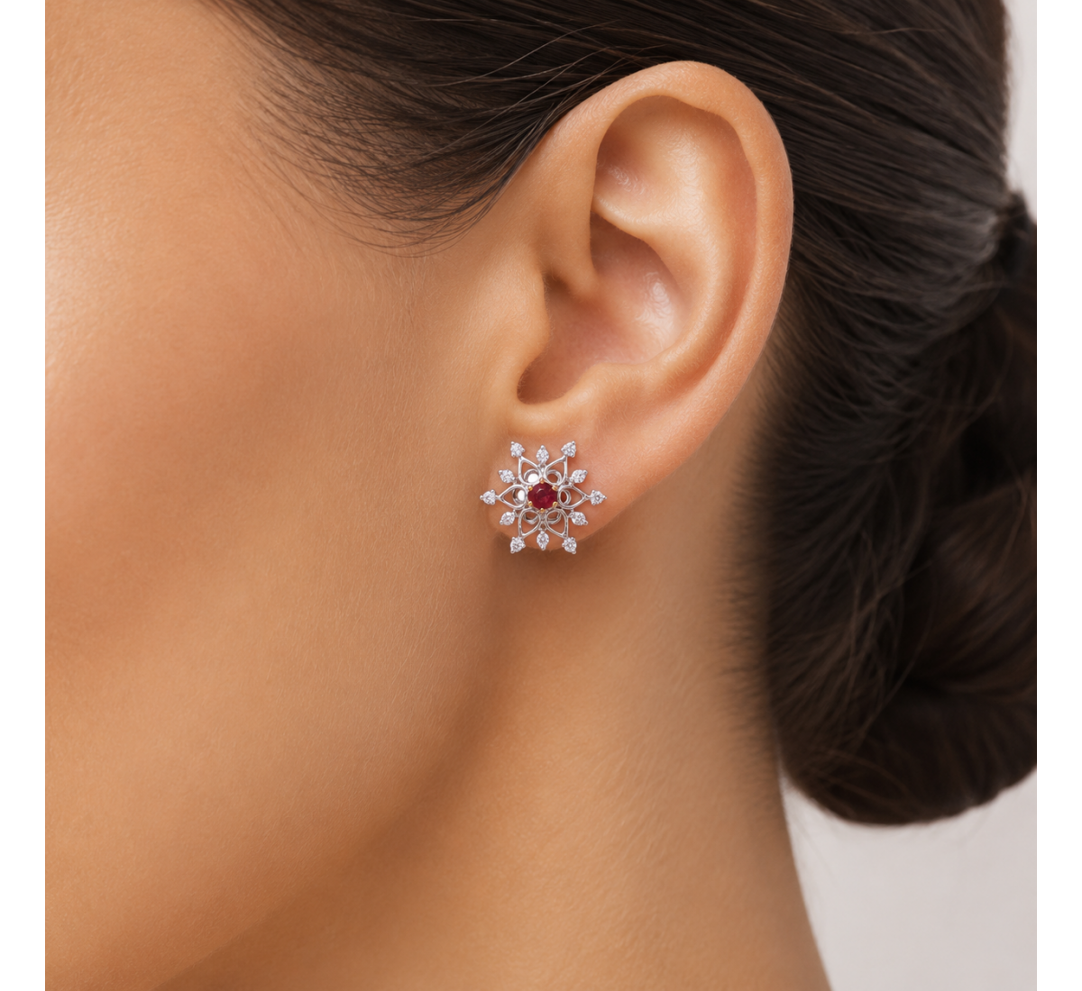 Caroun Stud Diamond Earrings