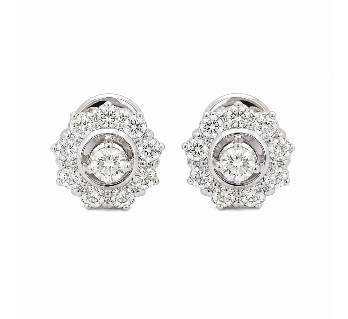 Talas Stud Diamond Earrings
