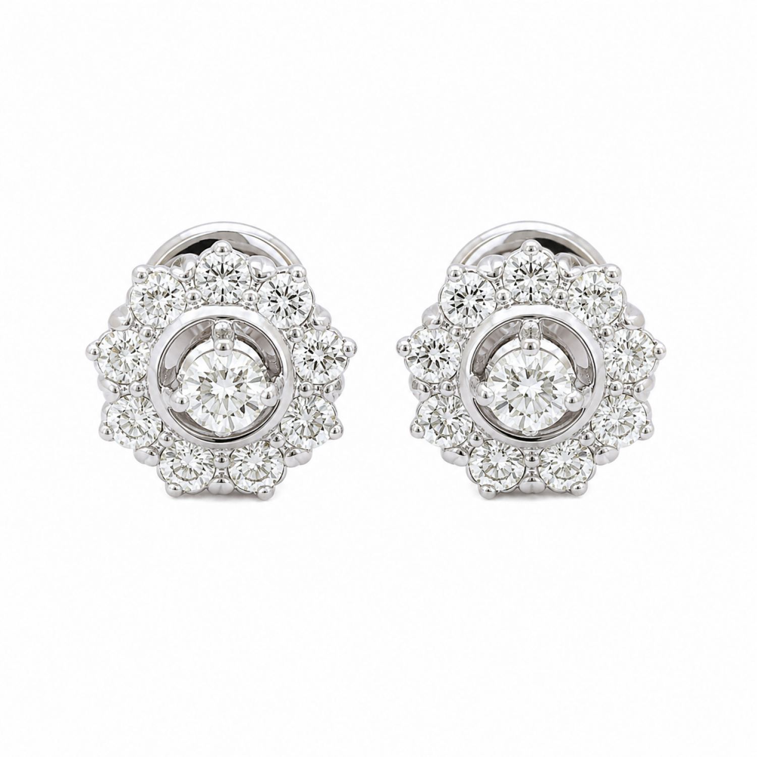 Talas Stud Diamond Earrings