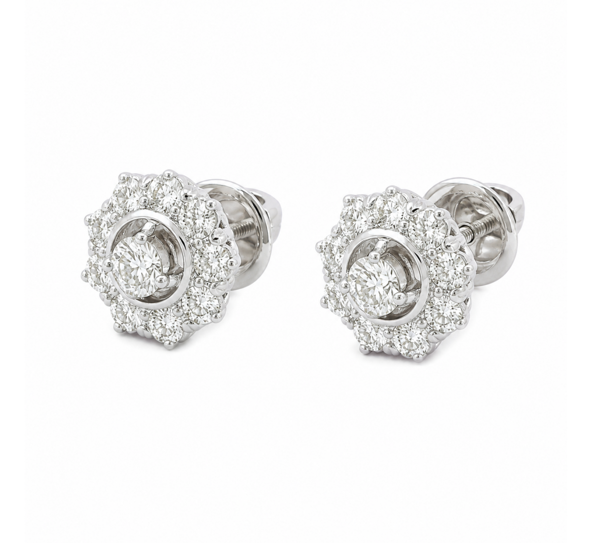Talas Stud Diamond Earrings