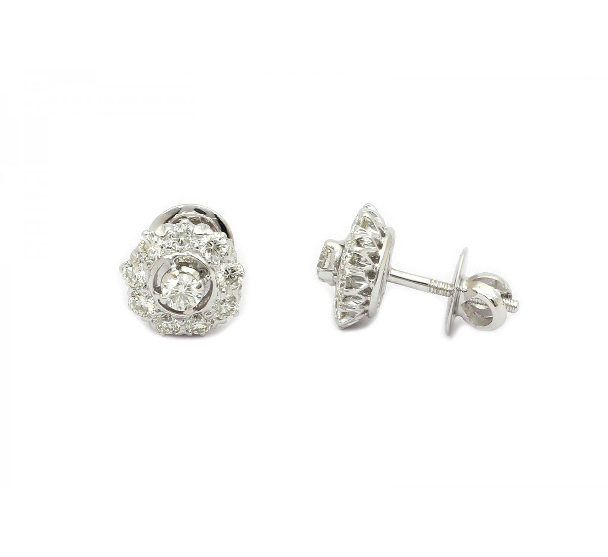 Talas Stud Diamond Earrings