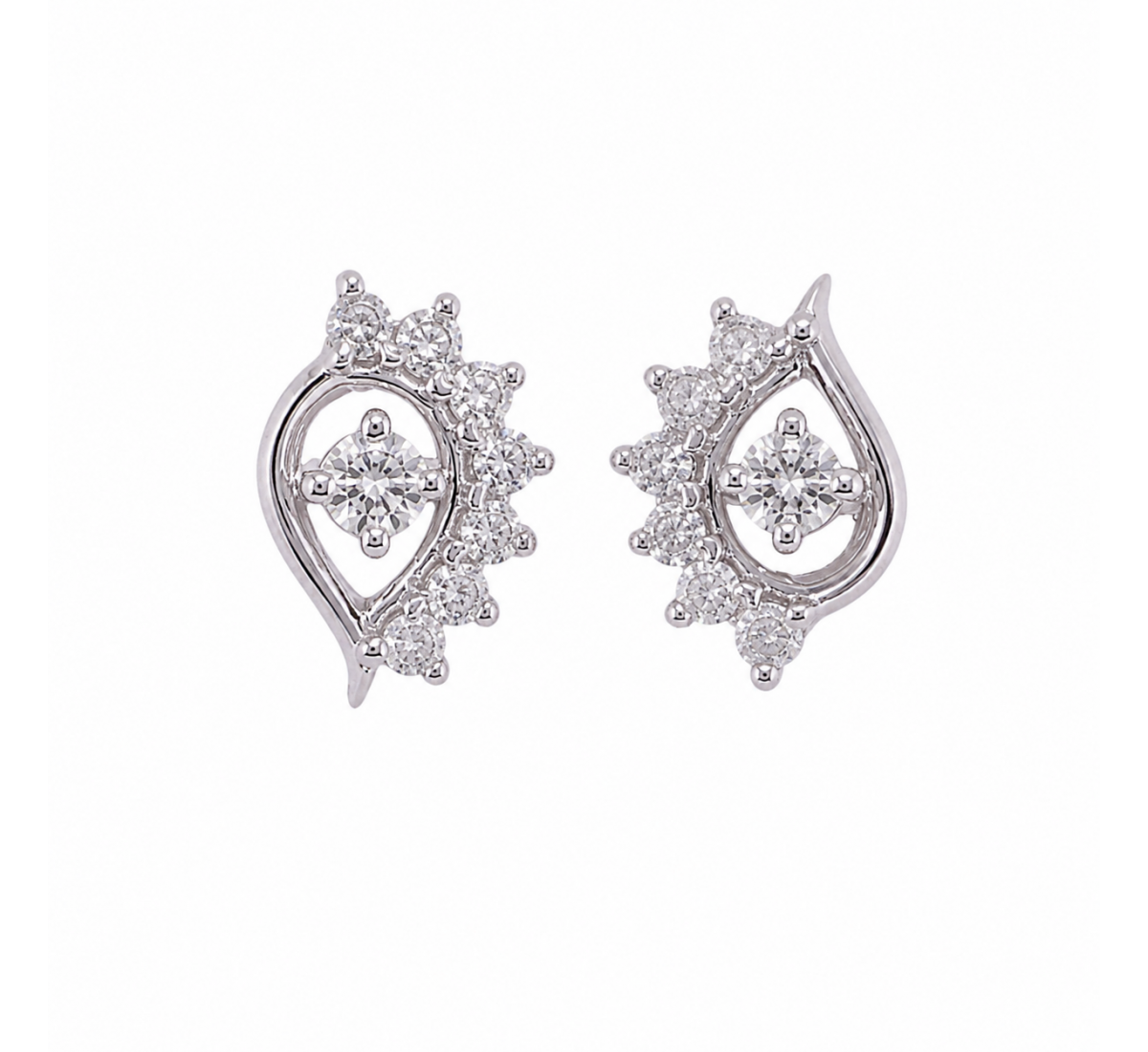 Cygnus Stud Diamond Earrings