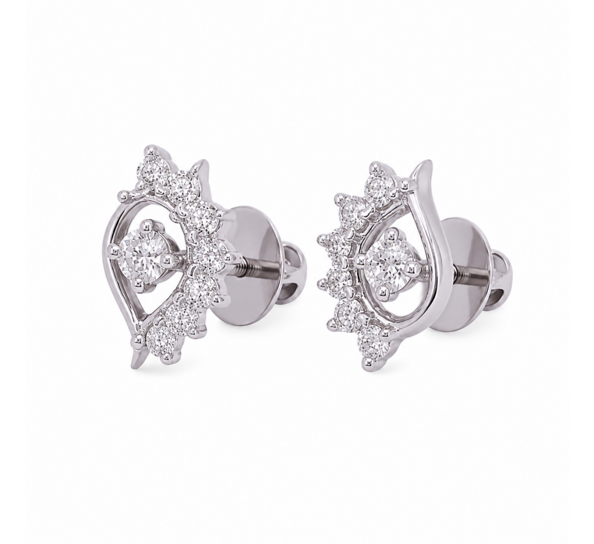 Cygnus Stud Diamond Earrings