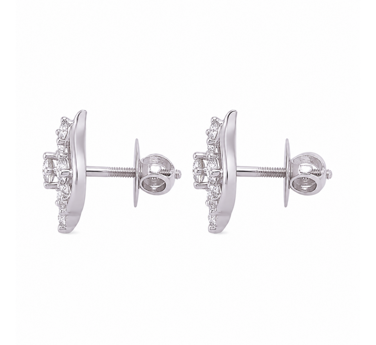 Cygnus Stud Diamond Earrings