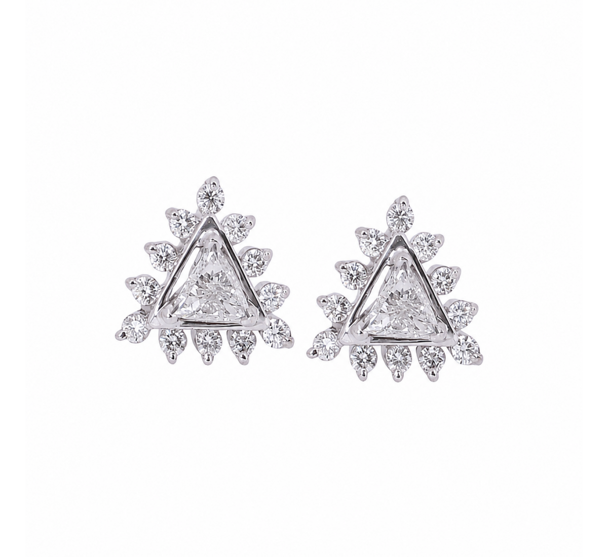 Lyra Stud Diamond Earrings