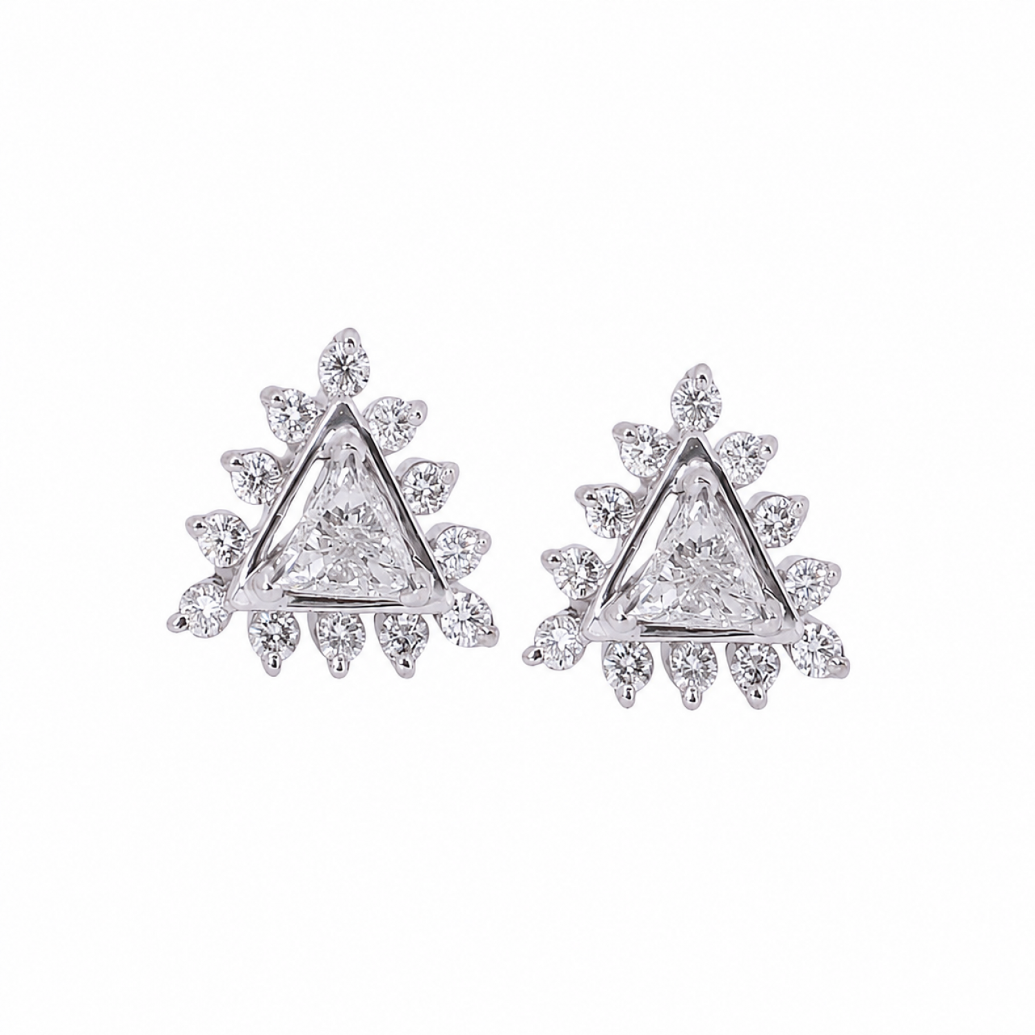 Lyra Stud Diamond Earrings