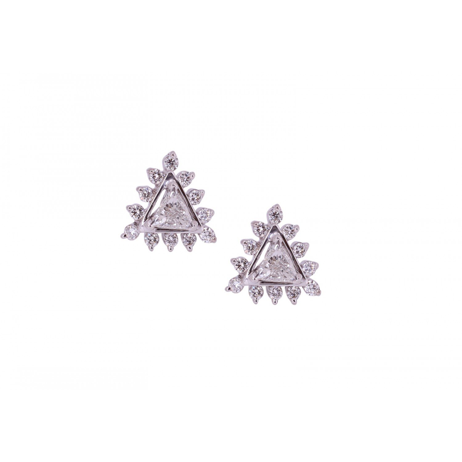 Lyra Stud Diamond Earrings