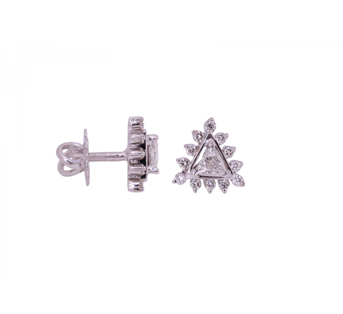 Lyra Stud Diamond Earrings