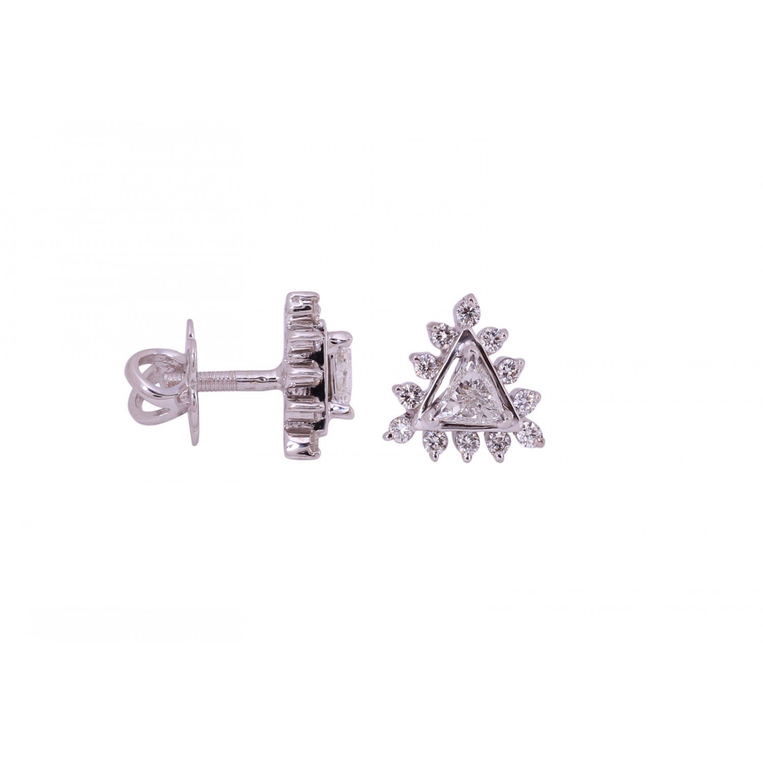 Lyra Stud Diamond Earrings