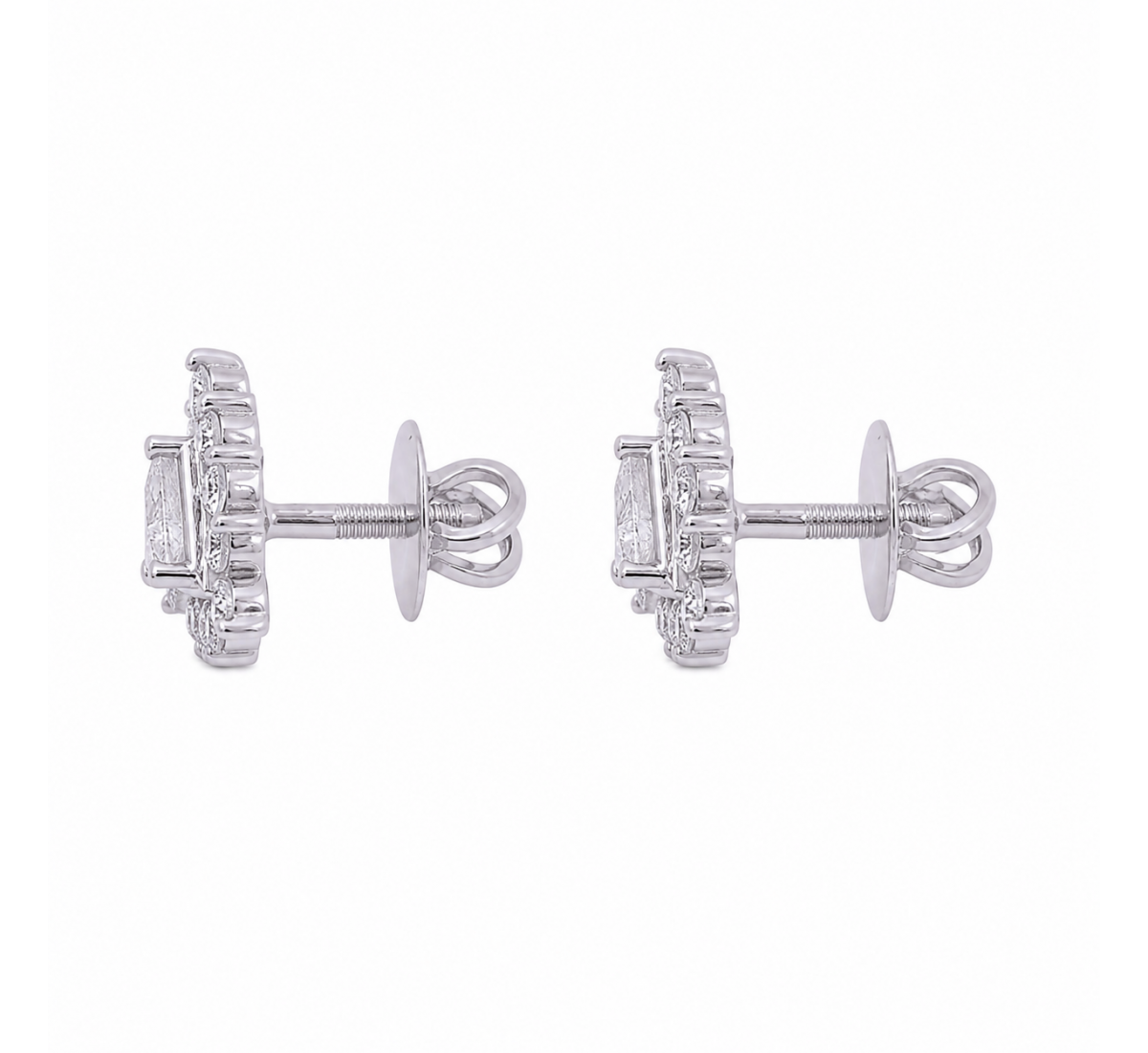 Lyra Stud Diamond Earrings
