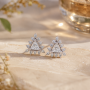 Lyra Stud Diamond Earrings
