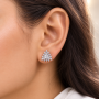 Lyra Stud Diamond Earrings