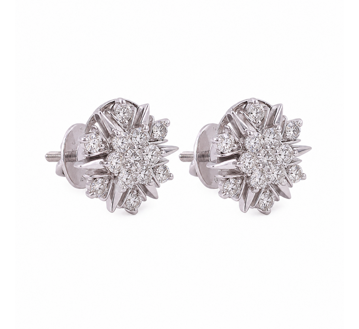 Elsie Stud Diamond Earrings