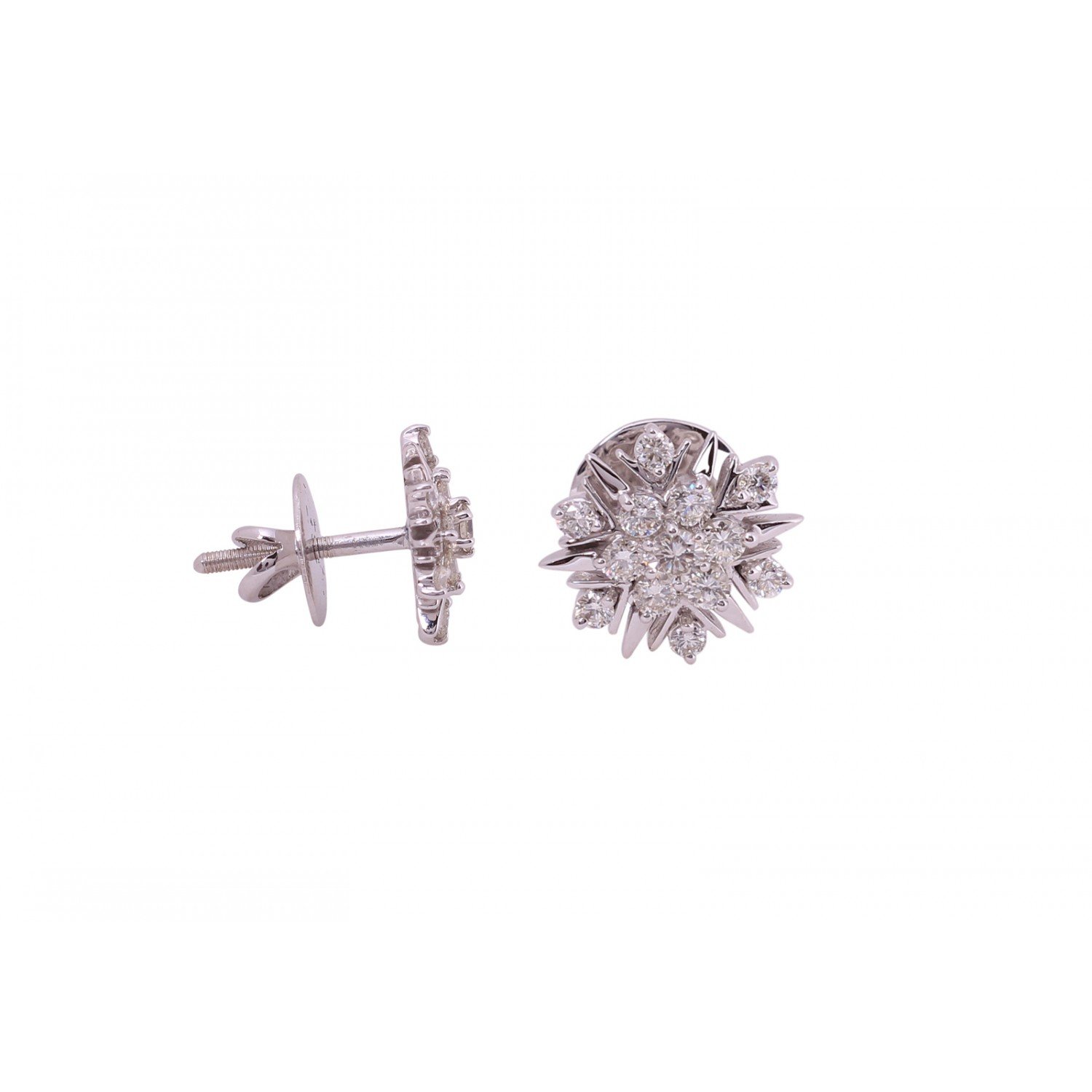 Elsie Stud Diamond Earrings
