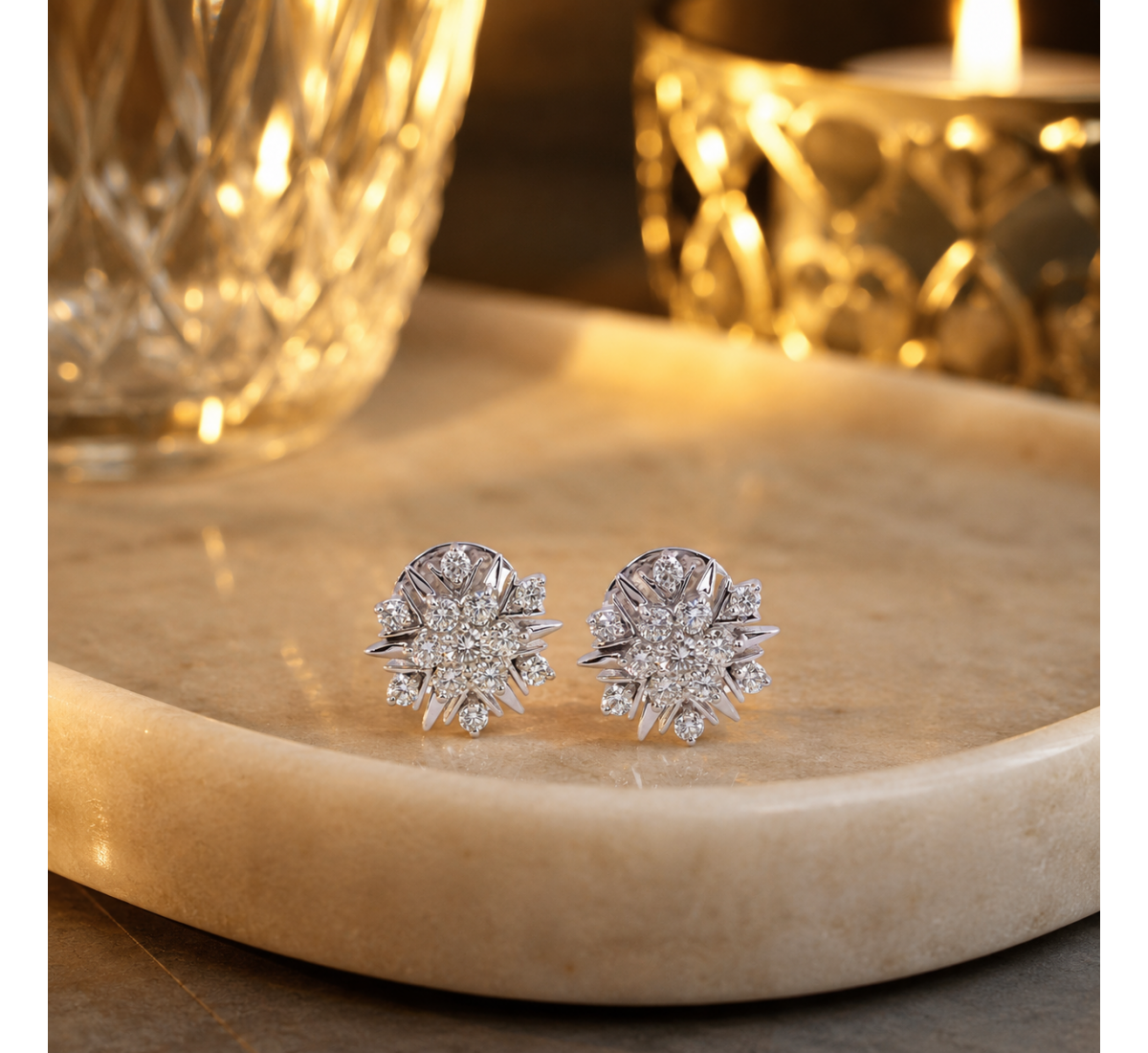 Elsie Stud Diamond Earrings