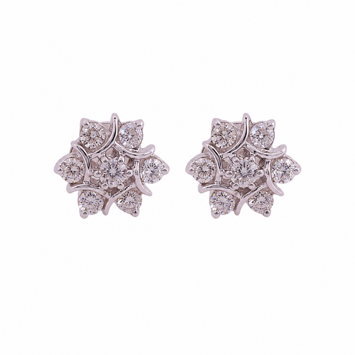 Asher Stud Diamond Earrings