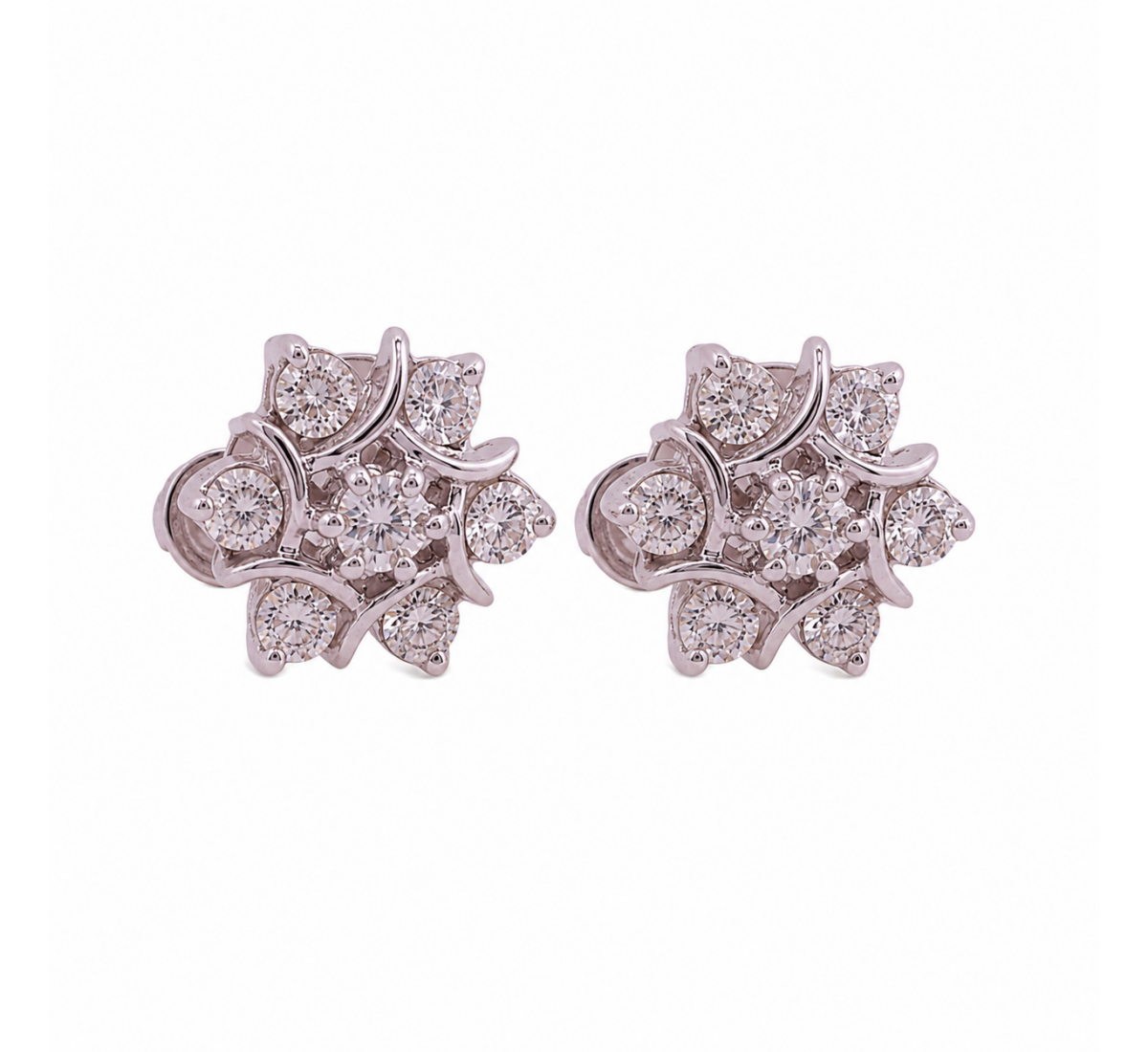 Asher Stud Diamond Earrings