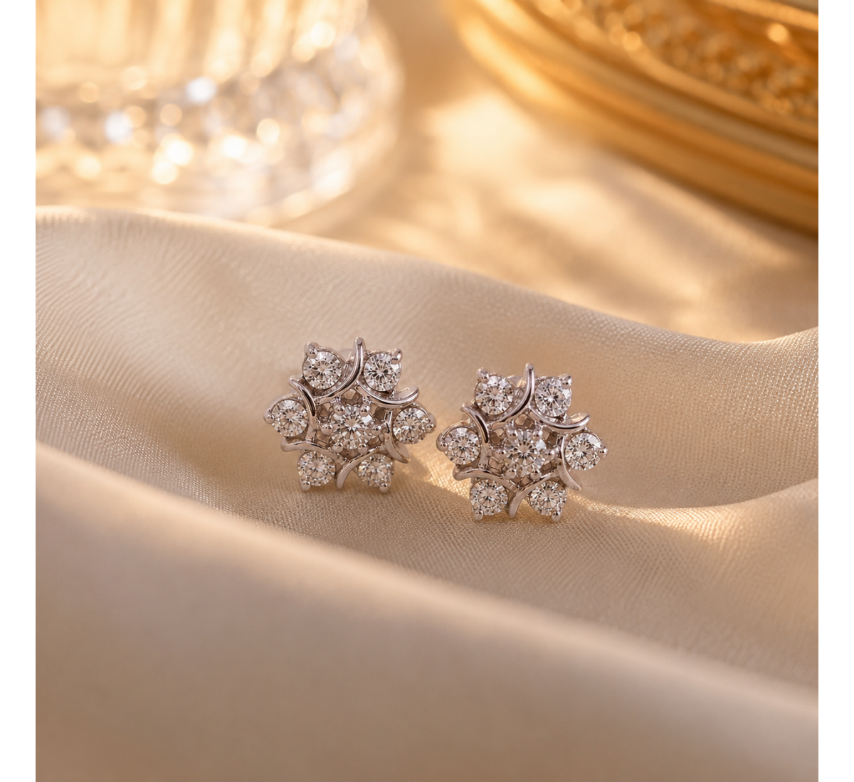 Asher Stud Diamond Earrings