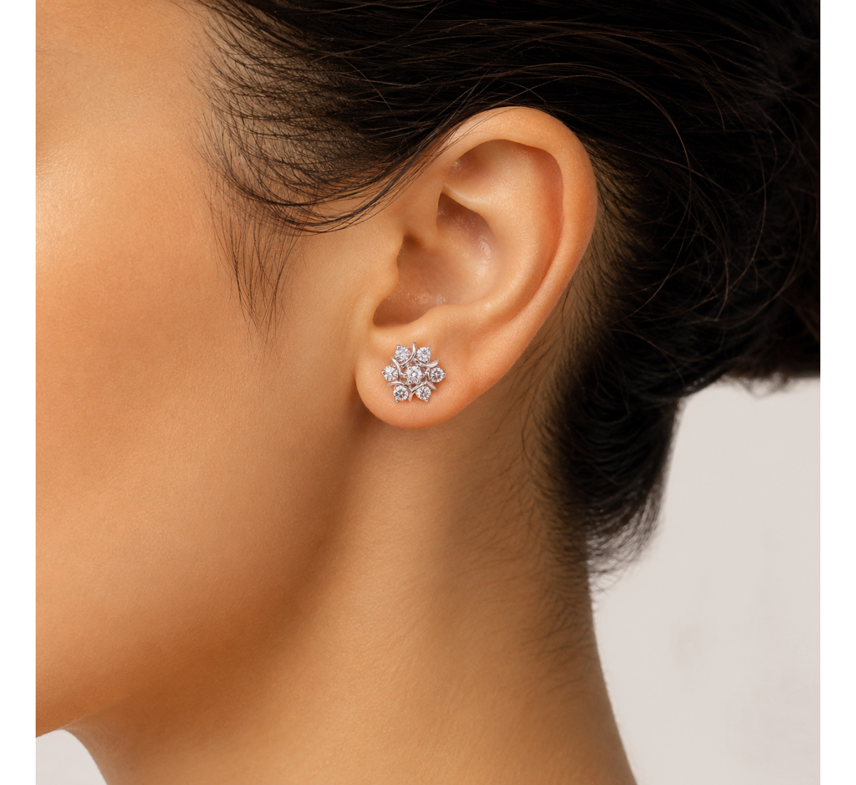 Asher Stud Diamond Earrings