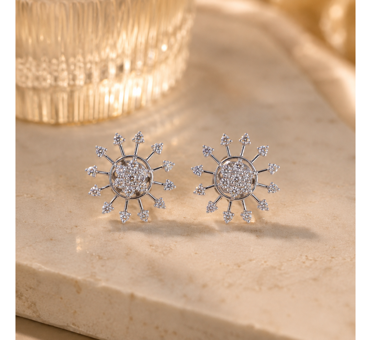 Shyza Stud Diamond Earrings