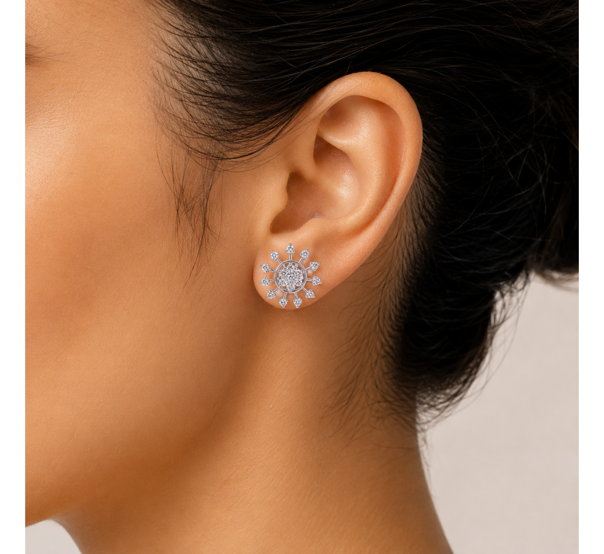 Shyza Stud Diamond Earrings