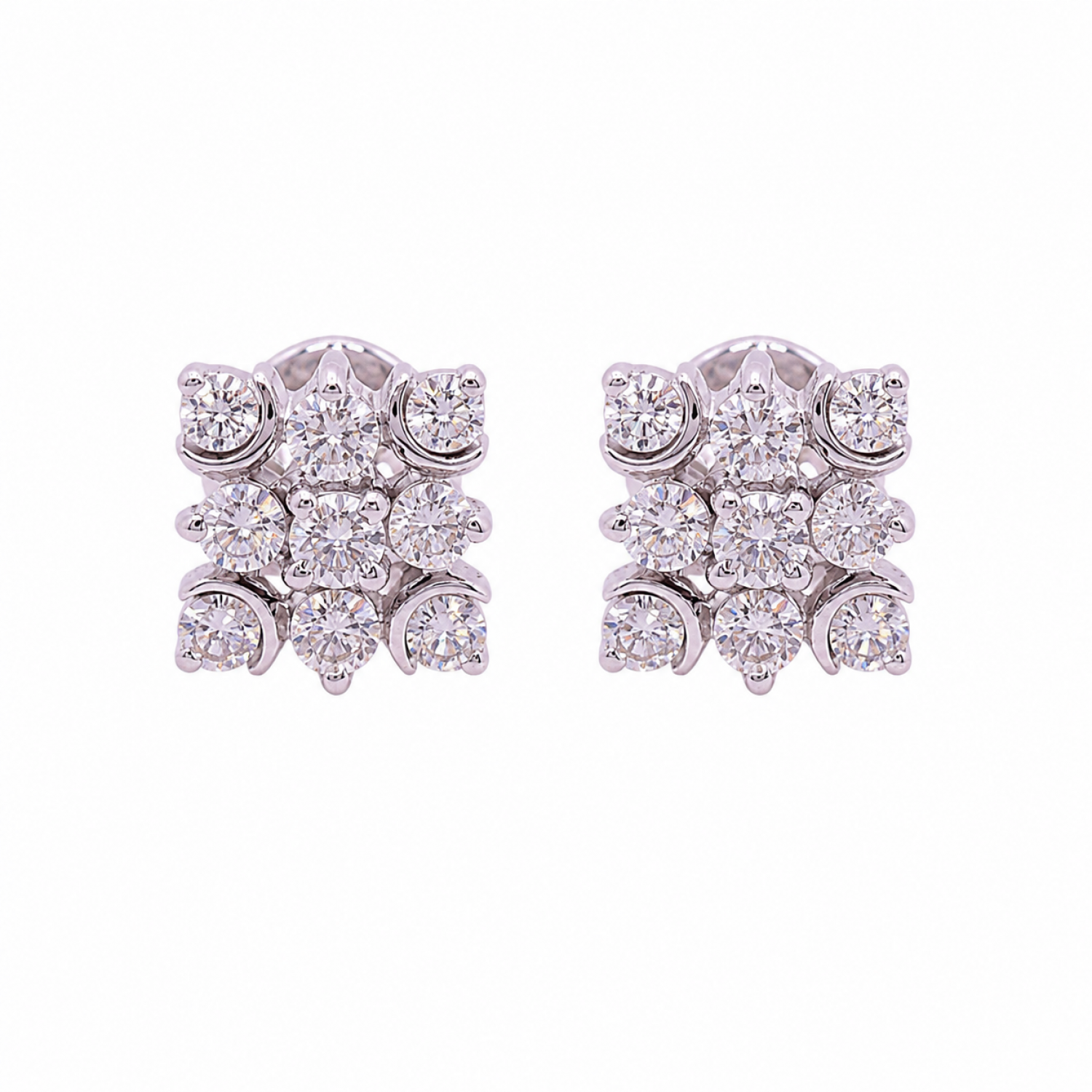 Delphi Stud Diamond Earrings