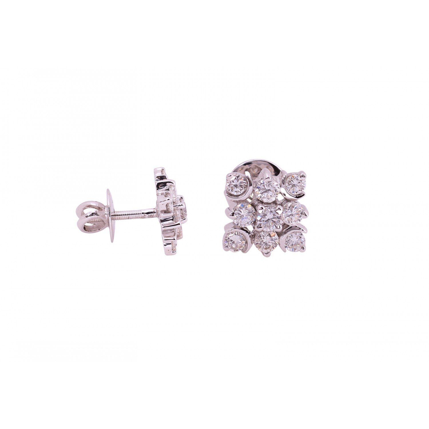 Delphi Stud Diamond Earrings