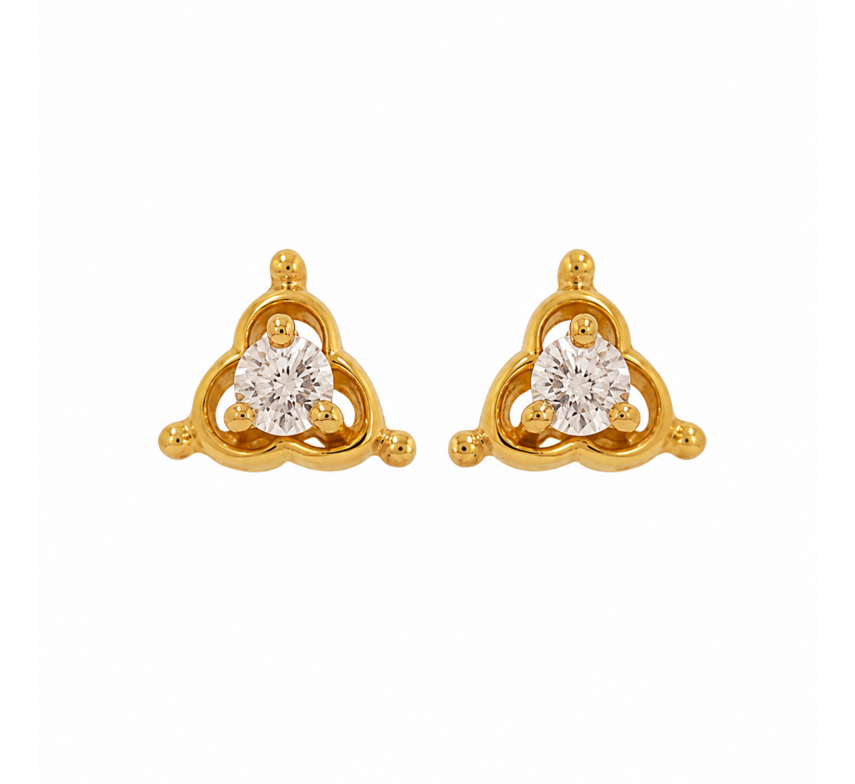 Daisy Stud Diamond Earrings