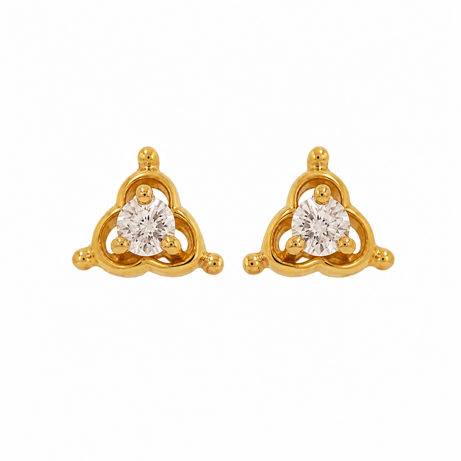 Daisy Stud Diamond Earrings