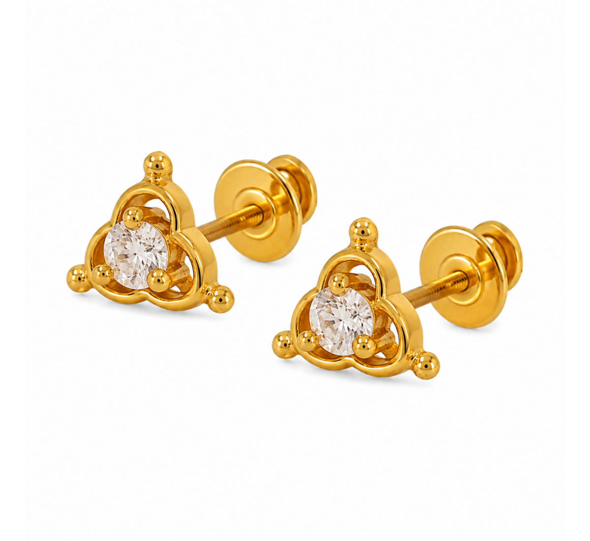 Daisy Stud Diamond Earrings