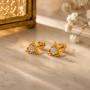 Daisy Stud Diamond Earrings