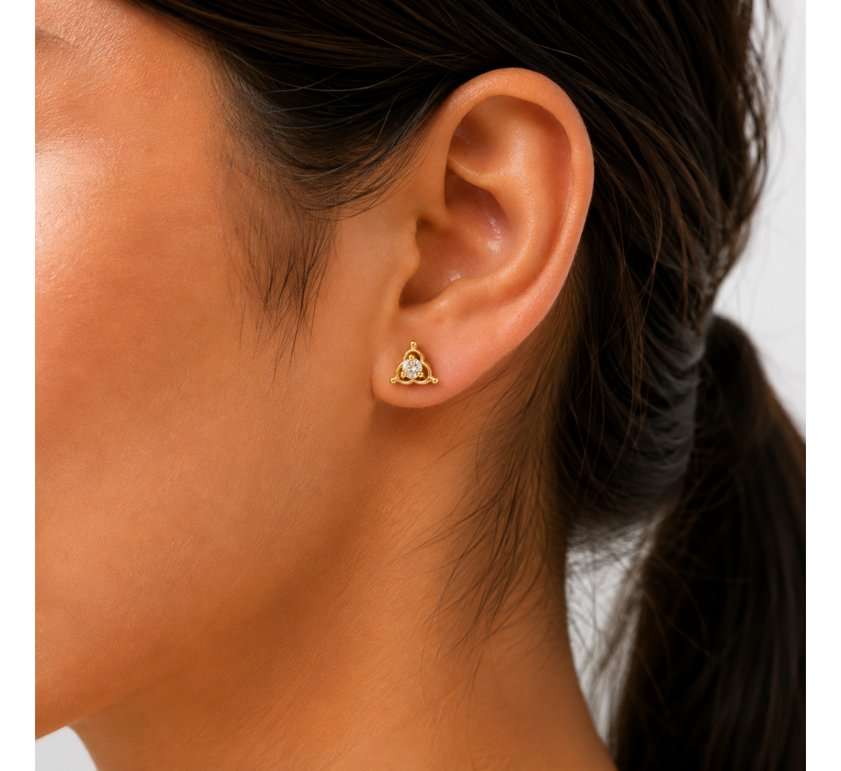 Daisy Stud Diamond Earrings