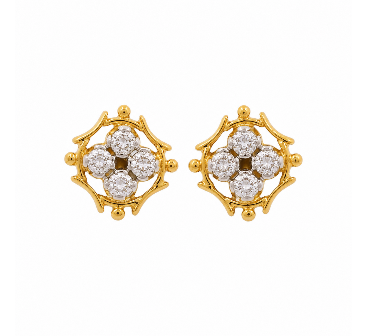 Asra Stud Diamond Earrings