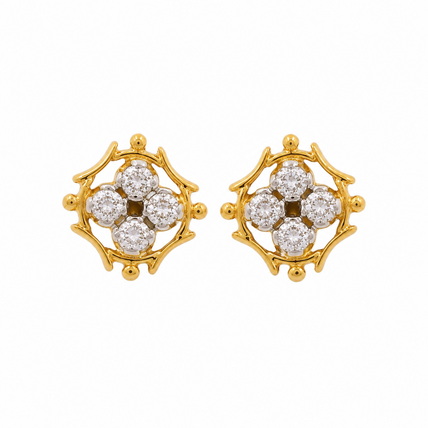 Asra Stud Diamond Earrings