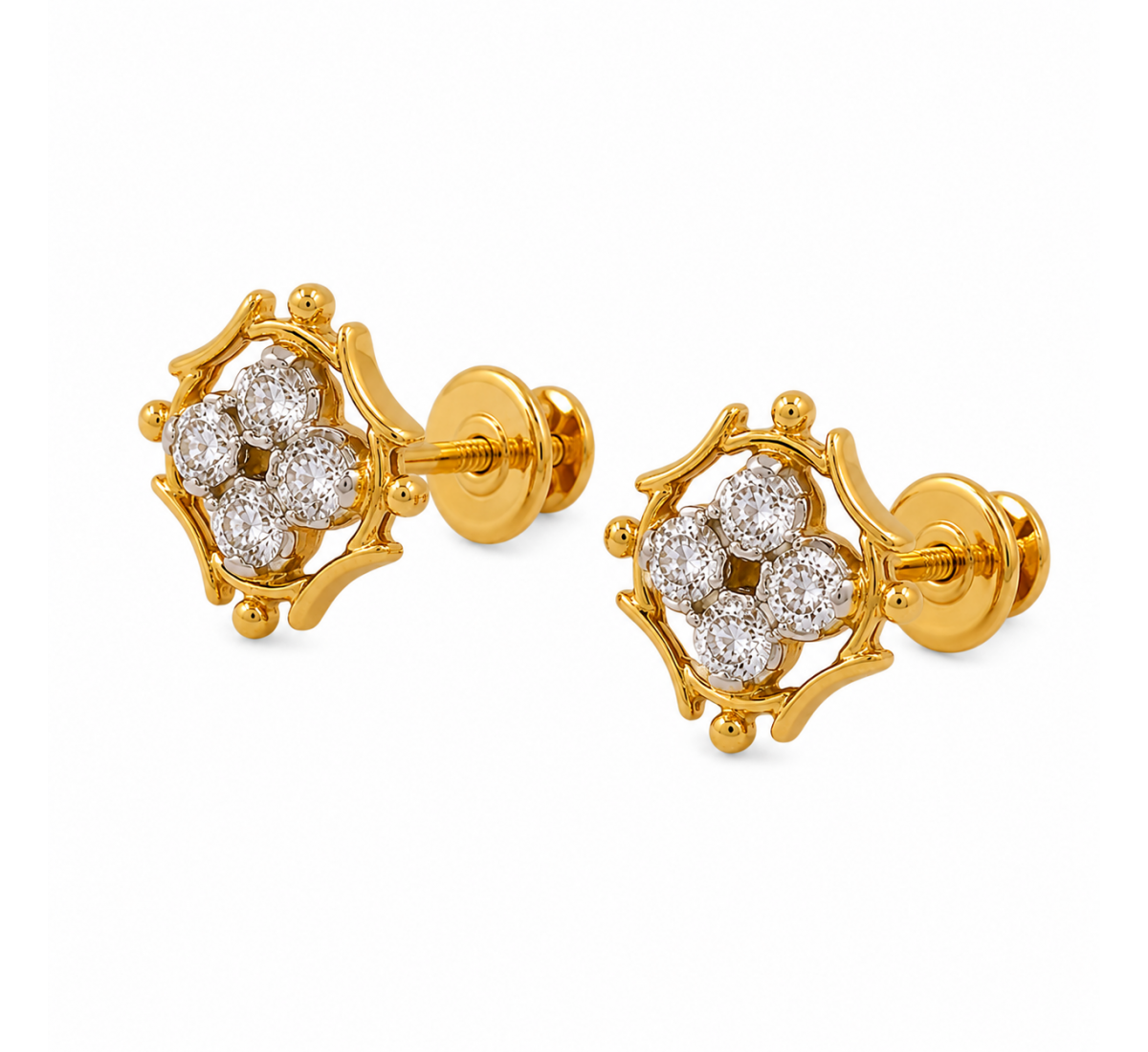Asra Stud Diamond Earrings